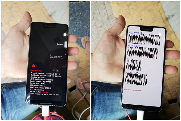谷歌Pixel 3 XL熊猫色工程机曝光：刘海屏、4+64GB