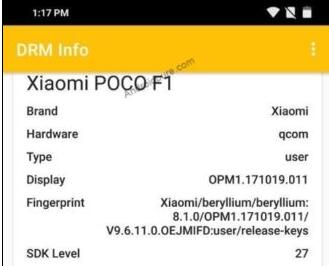 外媒称 小米PocoPhone F1不支持Widevine L1