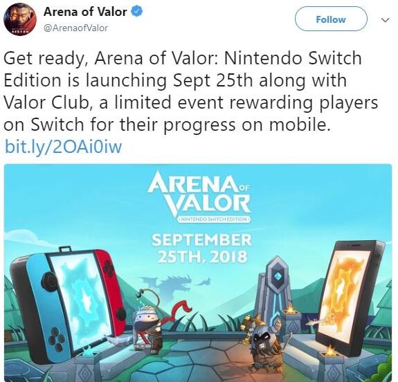 《王者荣耀》本月登陆Switch