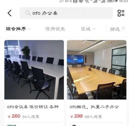 ofo闲鱼甩卖二手家具？官方回应：均与ofo无关