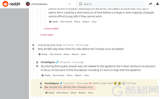 比尔·盖茨首度发声：我们不应该叫它“中国病毒”